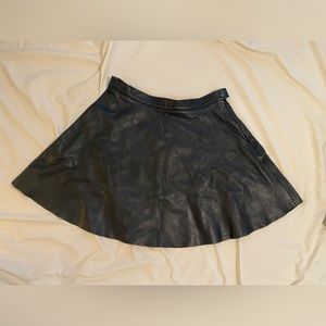 Leather Circle Skirt by American Apparel